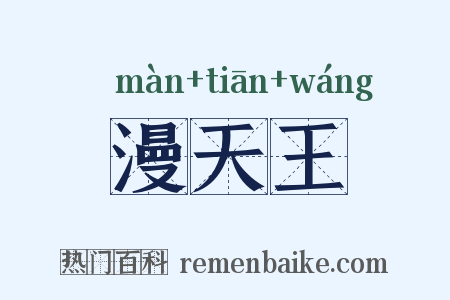 漫天王是什么意思的图片